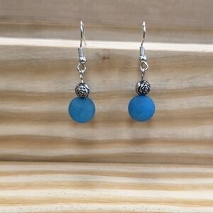 Elegant Blue Dangle Earrings